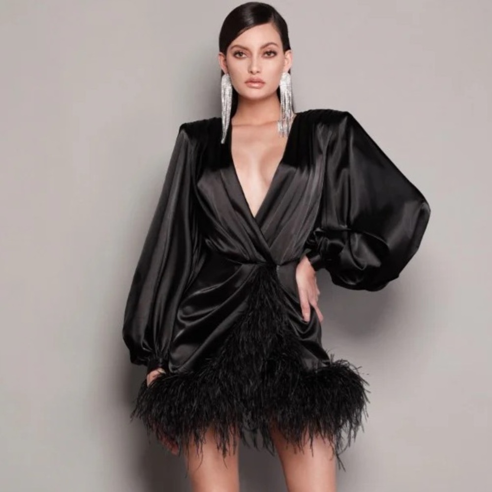 Bronx and Banco Farah Noir Mini Dress
